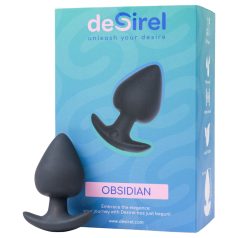   Desirel Obsidian - vibrador anal inteligente - silicone preto