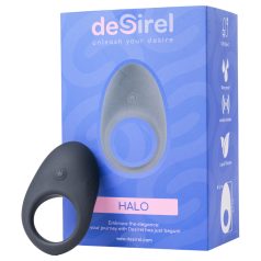   Desirel Halo - anel peniano vibratório inteligente - silicone preto