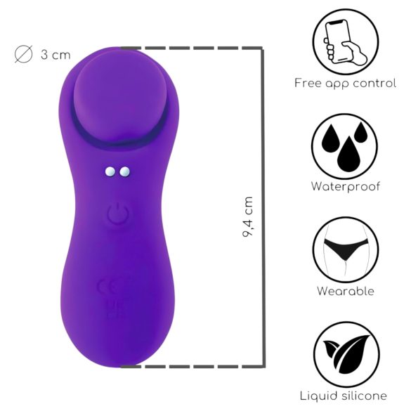 Desirel Confidential - vibrador calcinha com controle remoto - lilás