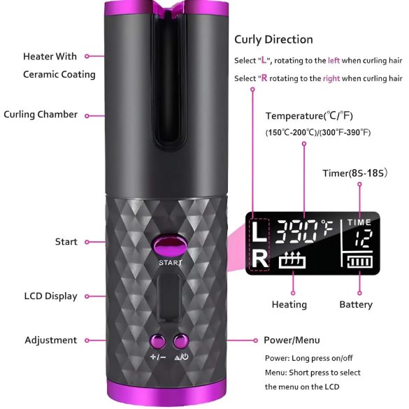 CAC - conjunto de cacheador recarregável (cinza-rosa)