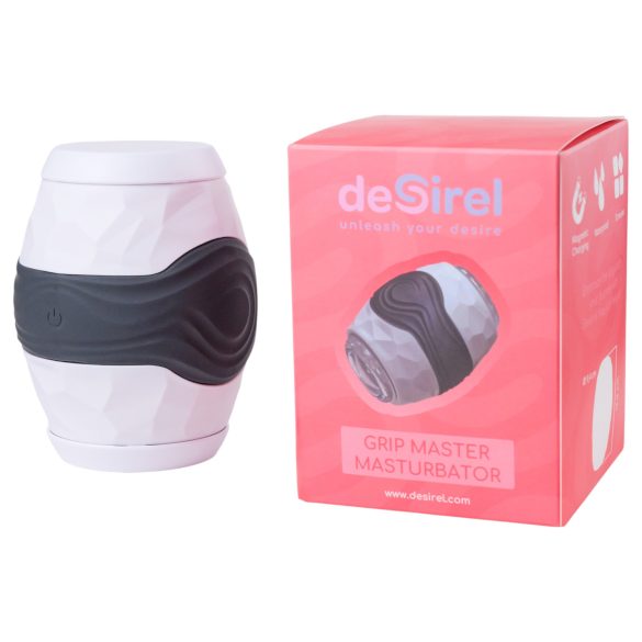 Desirel Grip Master - masturbador masculino apertado - silicone cinza