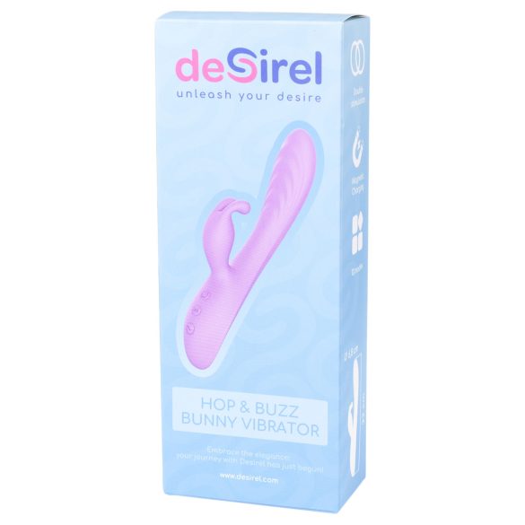 Desirel Hop & Buzz Bunny - vibrador coelho com estimulador de clitóris - lilás