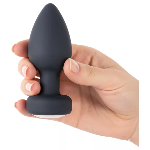 Desirel Easy Obsidian - vibrador anal recarregável controle remoto preto