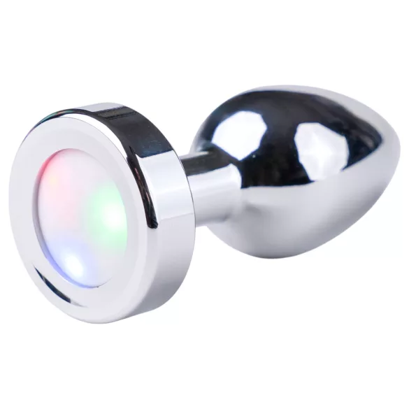 Desirel GlowPlug - plug anal iluminado pequeno - prata