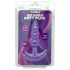 Desirel - plug anal com esferas - silicone roxo