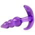 Desirel - plug anal com esferas - silicone roxo
