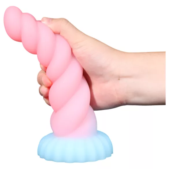 OgazR - dildo unicórnio luminoso - 22cm - multicolorido