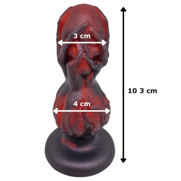 OgazR - plug anal esferas - silicone preto 10,5cm