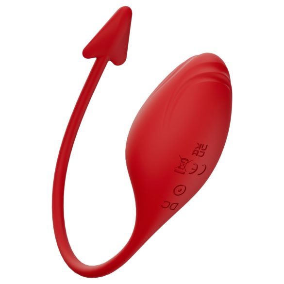 Funny Me - vibrador bullet com plug anal estimulador - silicone vermelho