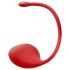 Funny Me - vibrador bullet com plug anal estimulador - silicone vermelho