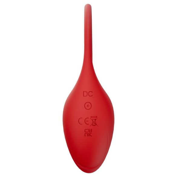 Funny Me - vibrador bullet com plug anal estimulador - silicone vermelho