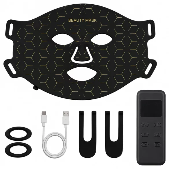 Máscara Facial LED Rejuvenescedora Foton (4 Modos de Fototerapia)