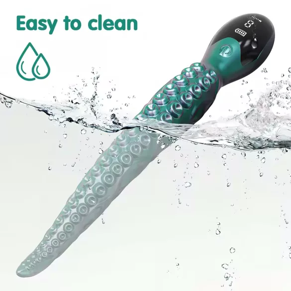 Monster Fuck - vibrador com tentáculos - silicone verde