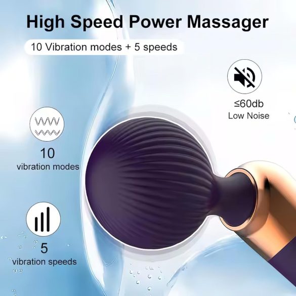 Curvado - vibrador massageador - recarregável - preto