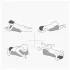 Almofada Mágica Desirel - Almofada de espuma de memória com suporte para dildo (cinzenta)