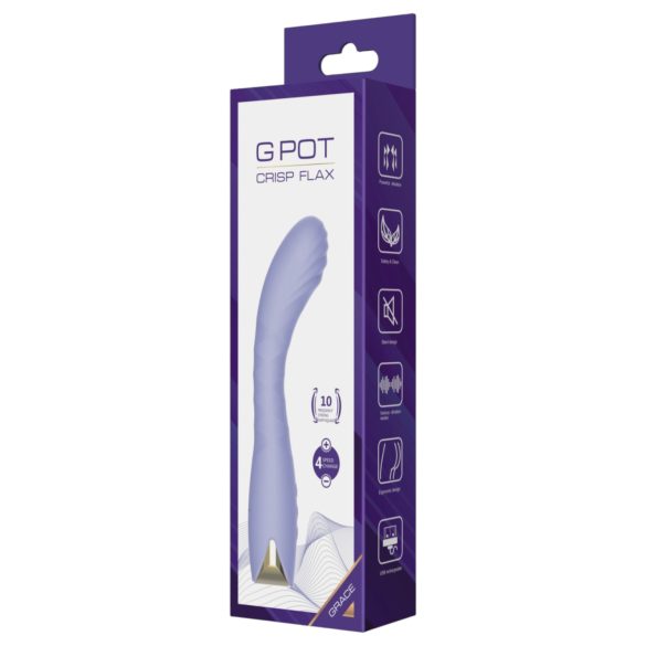 Biu-Biu - vibrador ponto G curvado - silicone lilás