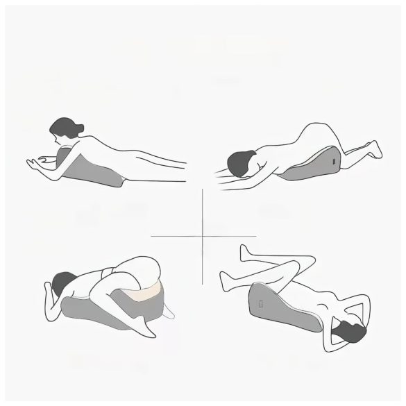 Magic Pillow - Almofada com suporte para dildo - espuma de memória - rosa