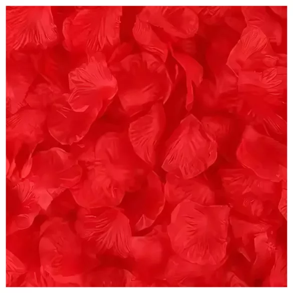 Pétalas de rosa artificiais - 500 unidades - vermelho