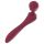 Lonely - vibrador massageador curvado - silicone vermelho