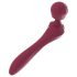 Lonely - vibrador massageador curvado - silicone vermelho