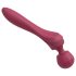 Lonely - vibrador massageador curvado - silicone vermelho