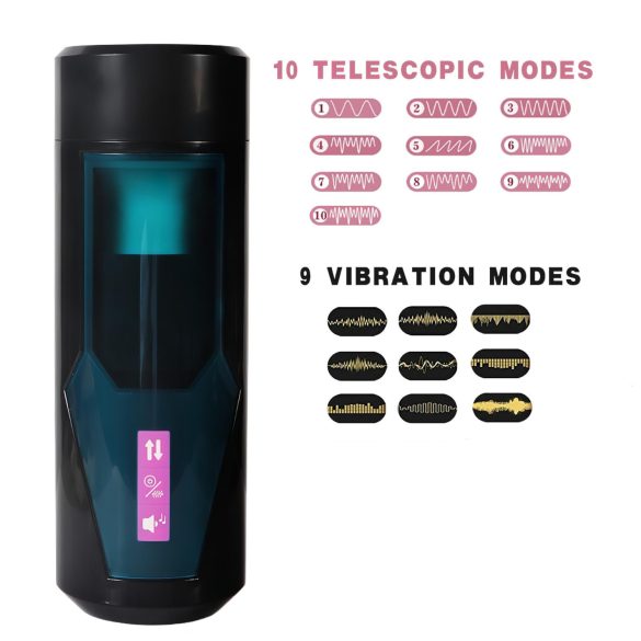 Lonely - masturbador masculino com movimento e som - preto