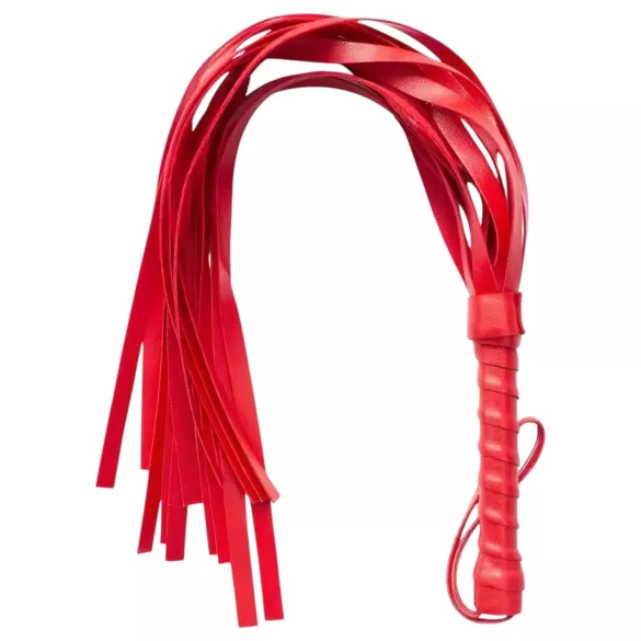 Sunfo - chicote erótico couro sintético - vermelho