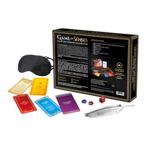 Jogo dos Sentidos - jogo de tabuleiro erótico - inglês