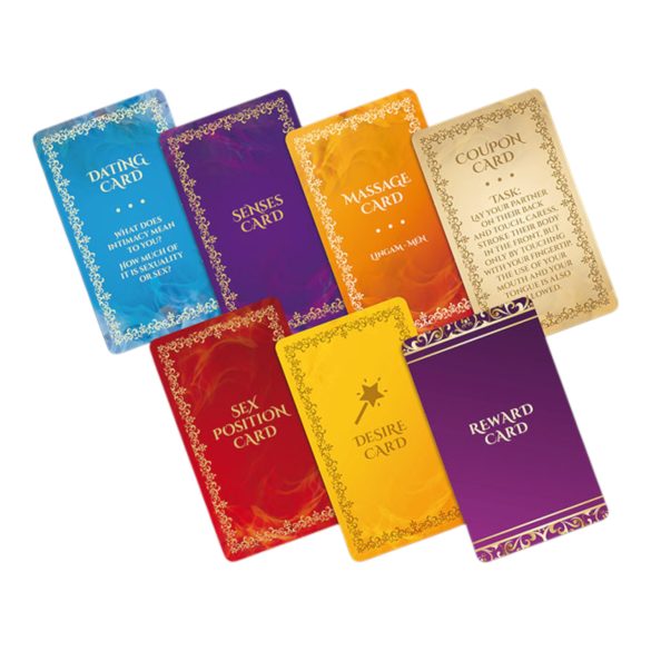 Jogo dos Sentidos - jogo de tabuleiro erótico - inglês