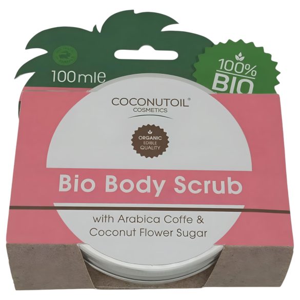Coconutoil - Esfoliante corporal café e açúcar flor de coco 100ml