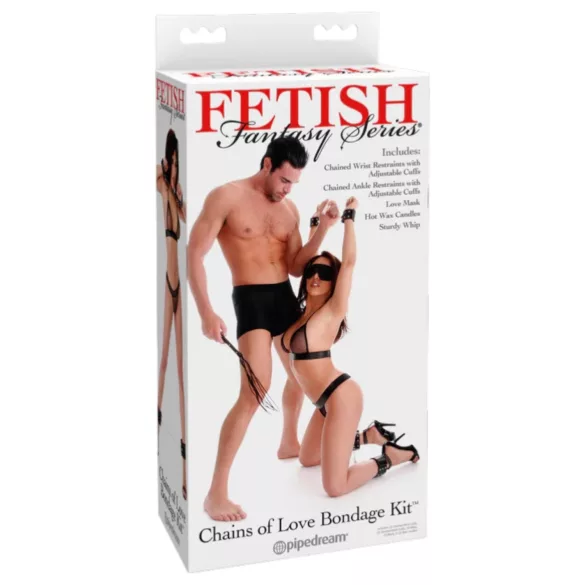 Fetish Fantasy - kit bondage - preto