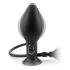 Anal Fantasy - plug anal vibratório inflável - silicone preto