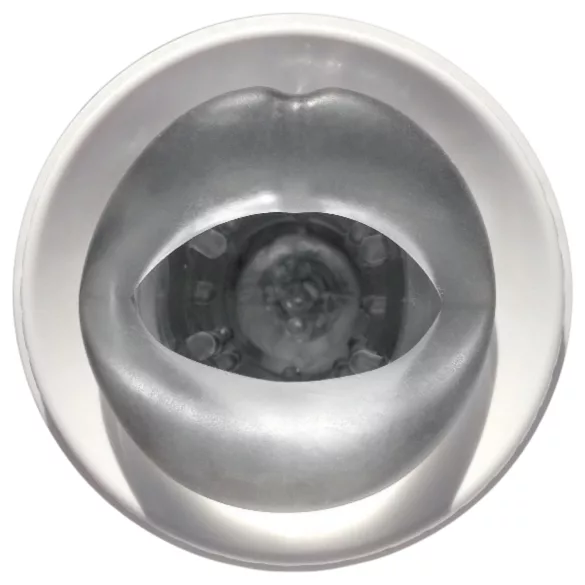 PDX Roto-Bator - masturbador boca vibratório - branco