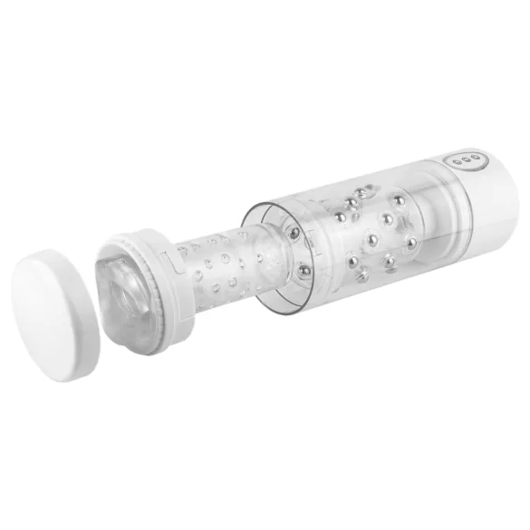 PDX Roto-Bator - masturbador boca vibratório - branco