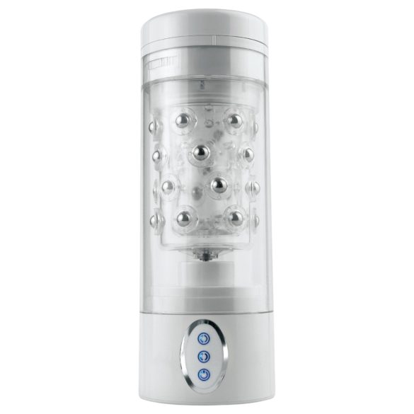 PDX Roto-Bator - masturbador boca vibratório - branco