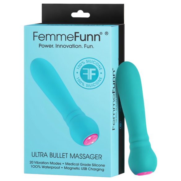 FemmeFunn - vibrador bullet potente - à prova d'água - cor turquesa