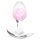 NS Novelties - plug anal pequeno transparente - silicone rosa - S