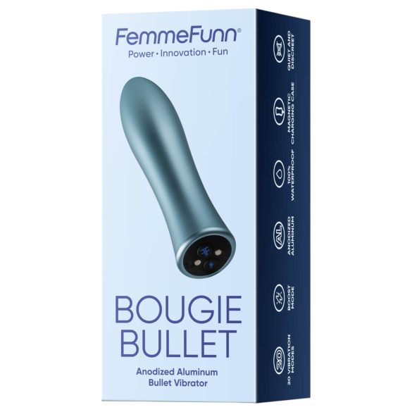 FemmeFunn Bougie - vibrador premium alumínio prateado