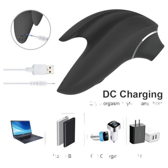 AlvUp - vibrador de sucção clitoriana com ondas de ar - preto