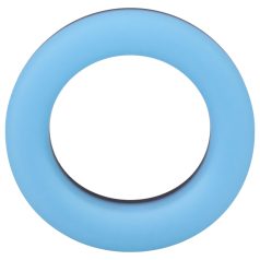   Doc Johnson The Big O - anel peniano vibratório luminoso - silicone azul