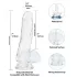 Addiction Crystal - dildo com ventosa (transparente) - 18 cm