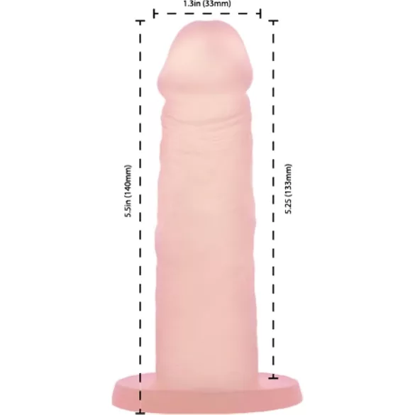 Addiction Cocktails - dildo com ventosa (pêssego)