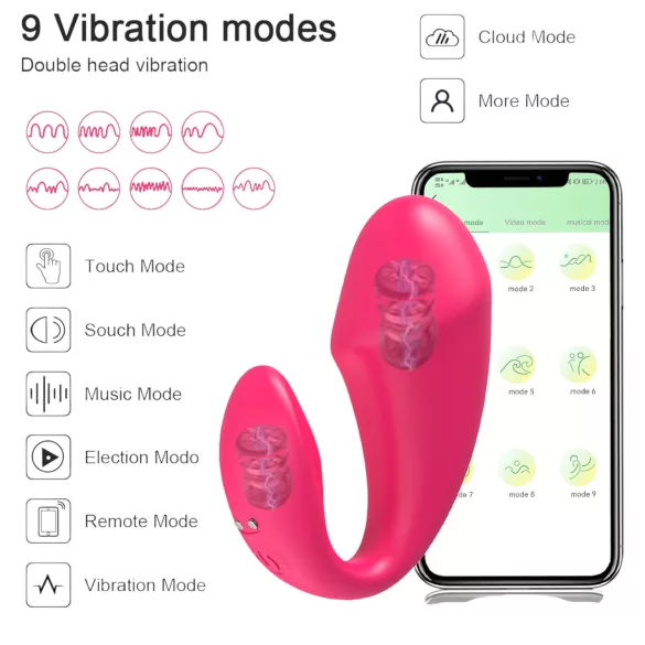 AlvUp - ovo vibratório - estimulação discreta - silicone rosa