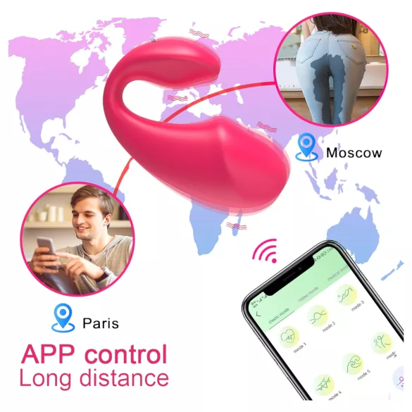 AlvUp - ovo vibratório - estimulação discreta - silicone rosa