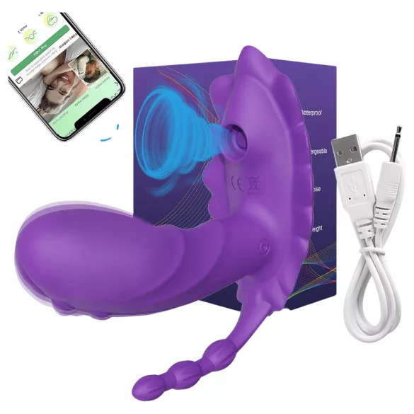AlvUp - Vibrador vestível controlado por app (roxo)