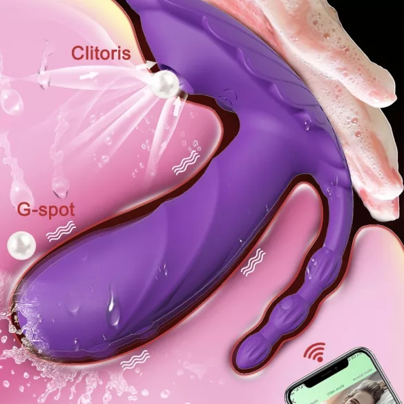 AlvUp - Vibrador vestível controlado por app (roxo)