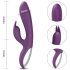 AlvUp - vibrador estimulador ponto G com orelhas - silicone lilás