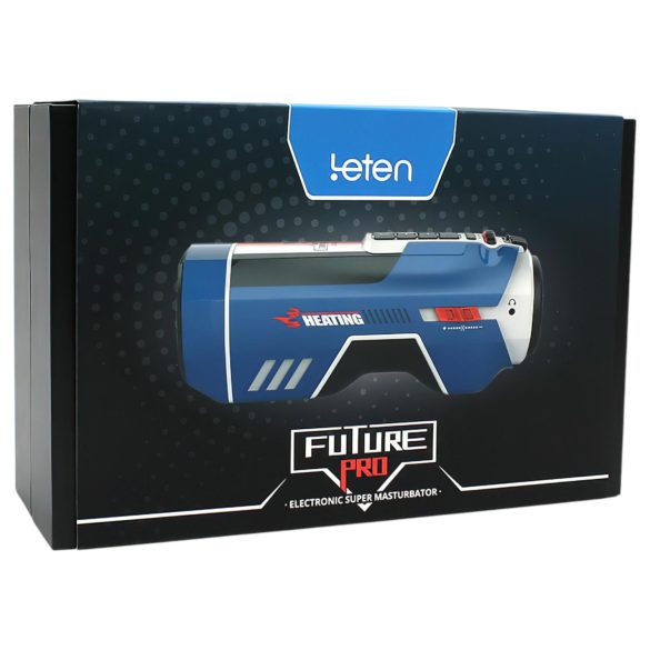 Leten SM Future Pro - masturbador elétrico aquecedor com sons e pressão (azul)