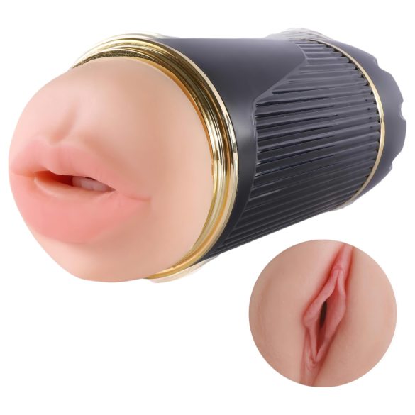 Lonely - masturbador boca e vagina - cor natural e preta