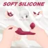 Sex HD Chomper - vibrador clitóris e anal - silicone vermelho